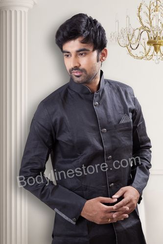 Black Pathani Suit BL4043