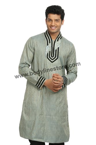 Silver Grey Kurta Pajama RK4068