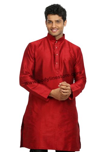 Red Silk Kurta RK4120