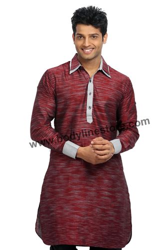 Cotton Linen Pathani Kurta RK4099