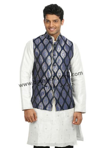 Blue Nehru Jacket RK4125