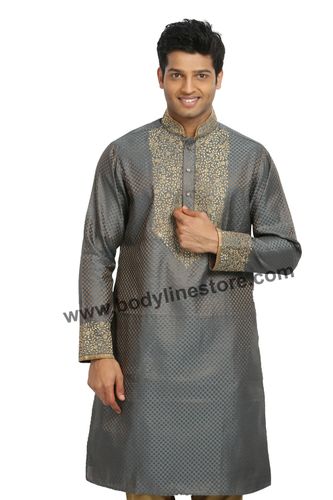 Smoke Grey Kurta Pajama RK4060