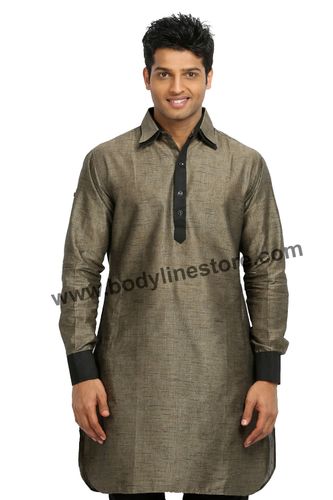 Cotton Linen Pathani Kurta RK4096