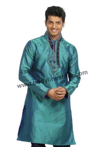 Turquoise Kurta Pajama RK4083