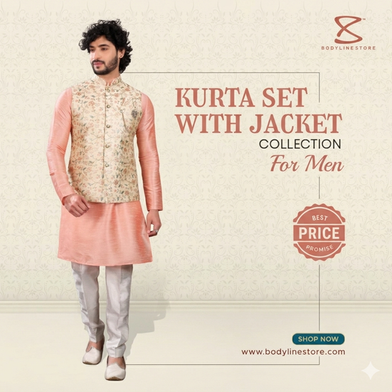 kurta set with jacket