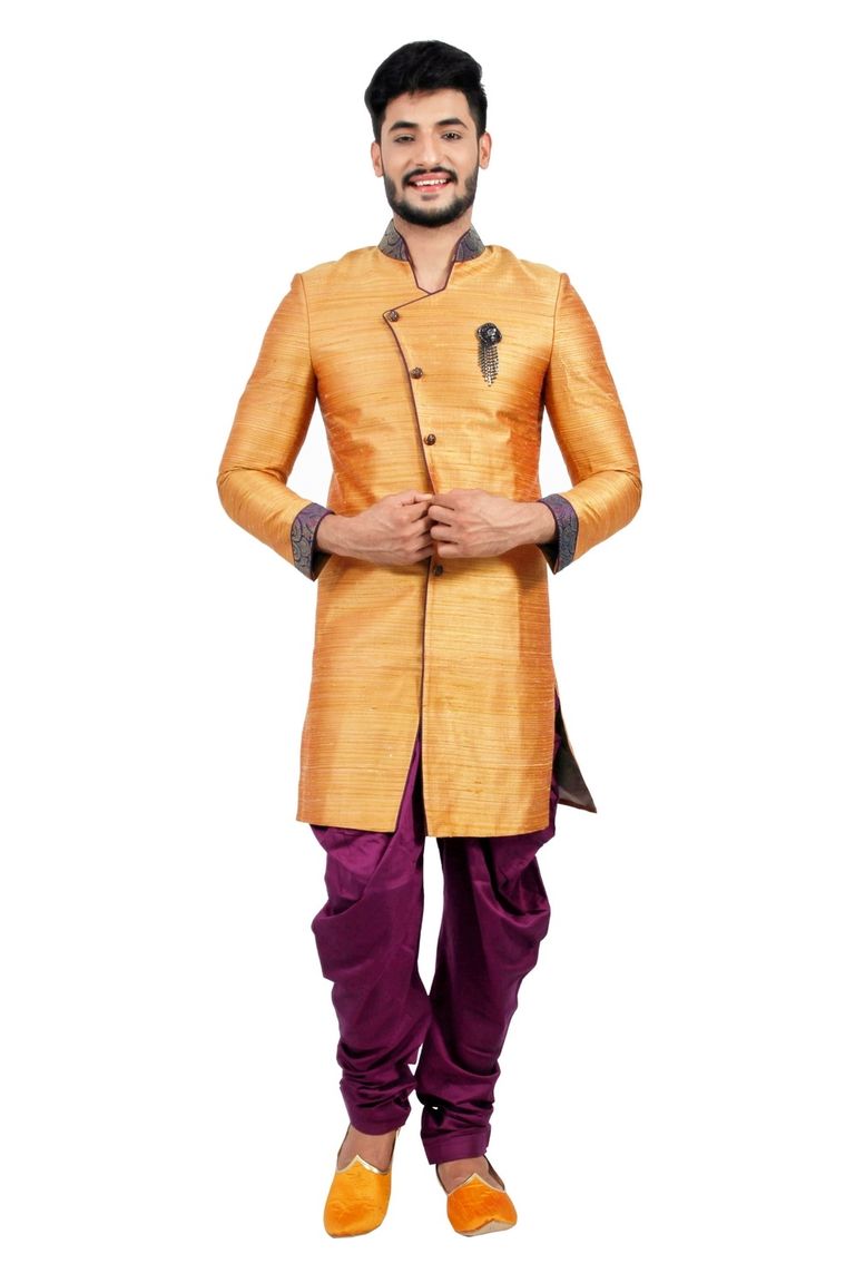 Burnt Orange  Indowestern Sherwani  RK1116