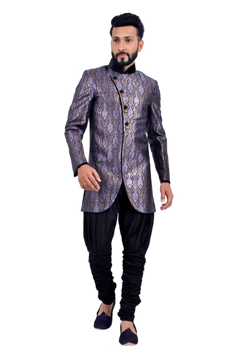 Purple  Indowestern Sherwani  RK1124