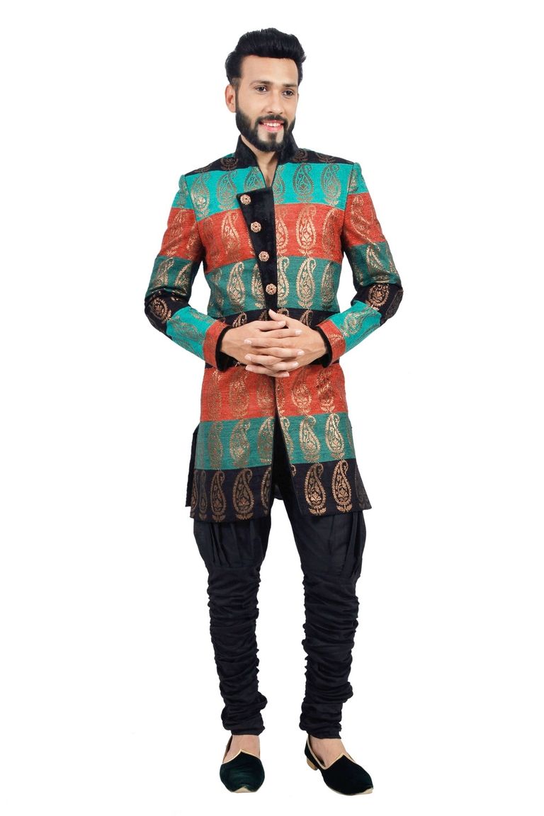 Designer Short Indowestern Sherwani  RK1123