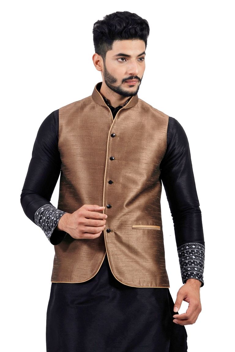Sienna Coffee  Nehru Jacket   RK4136