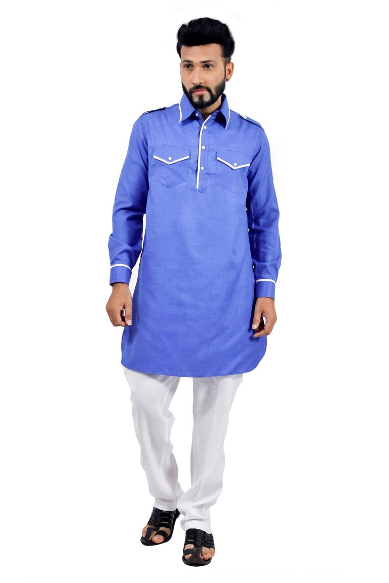Blue  Pathani Suit  RK4139