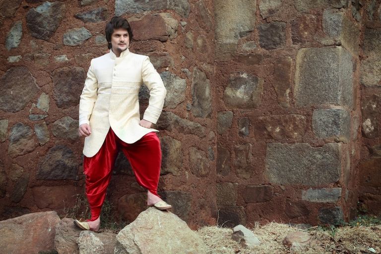 Cream Color Alluring Indo Western Sherwani