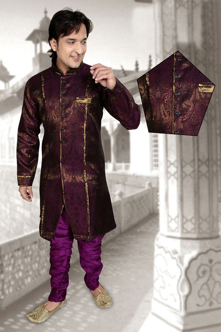 Smashing Violet Indo Western Sherwani