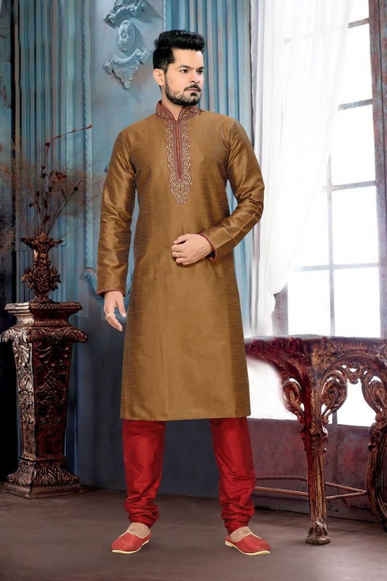 Extra Vagant Brown Color Kurta Payjama