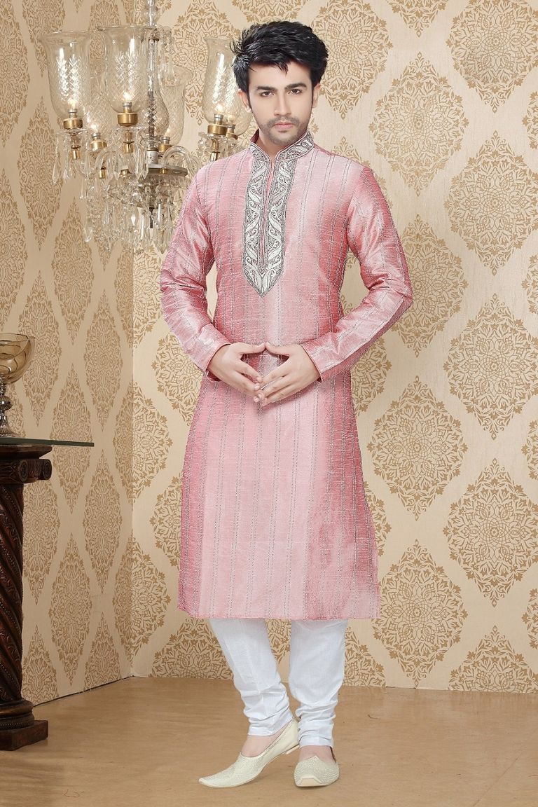 Pink Color Classy  Kurta Payjama