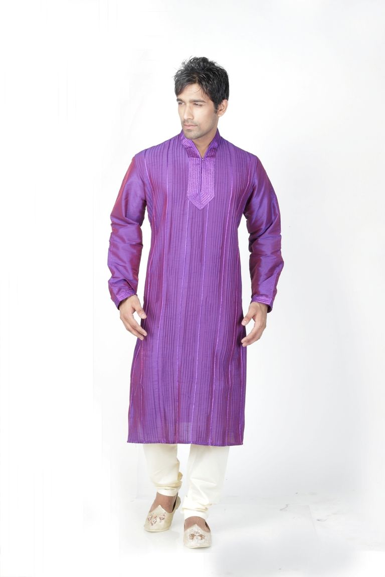 Green Color Ethnic Kurta Payjama