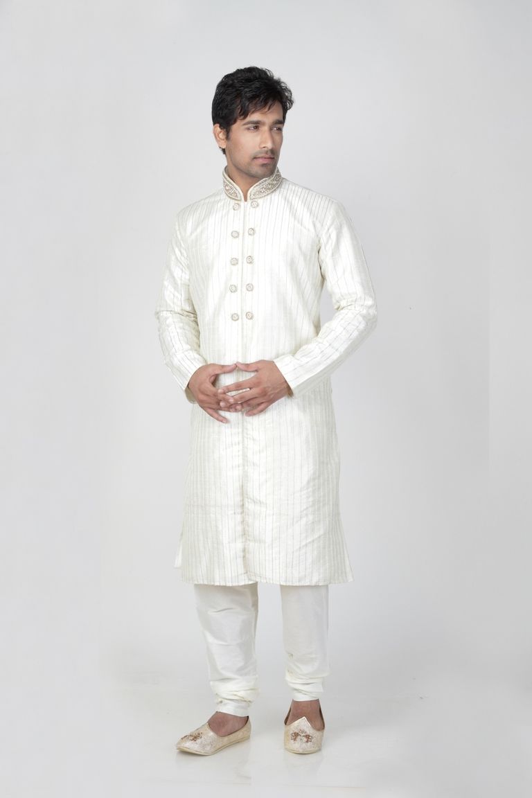 White Color Stylish Kurta Payjama