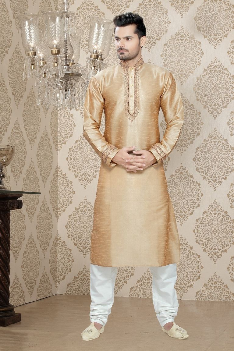 Beige Color Trendy Kurta Payjama
