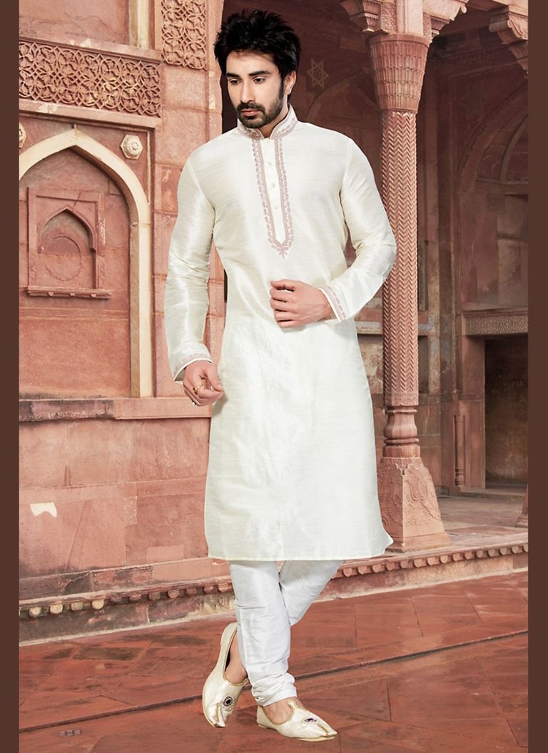 White Color Exquisite Kurta Payjama