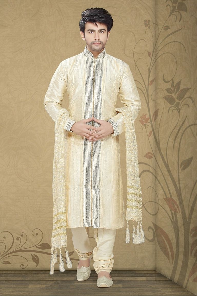 Cream Color Pristine Look Kurta Payjama