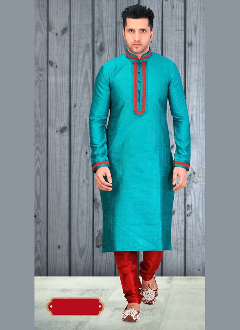 Glamourous Blue Color Kurta Payjama