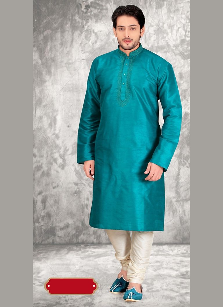 Splendid Blue Color Ethnic Kurta Payjama