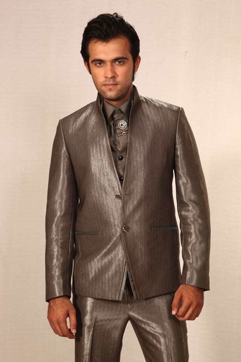 Trendy V Neck Stlye Wedding Suit BL3004