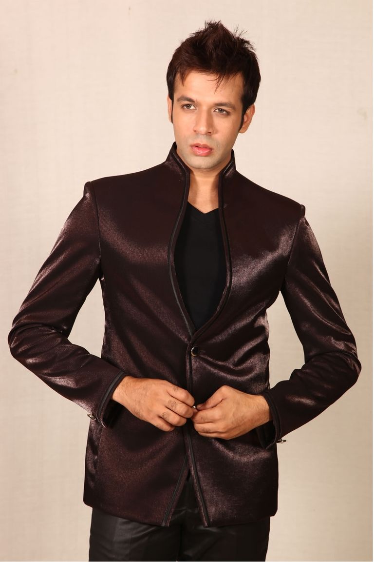 Grandeur Wine Colored Blazer BL5007