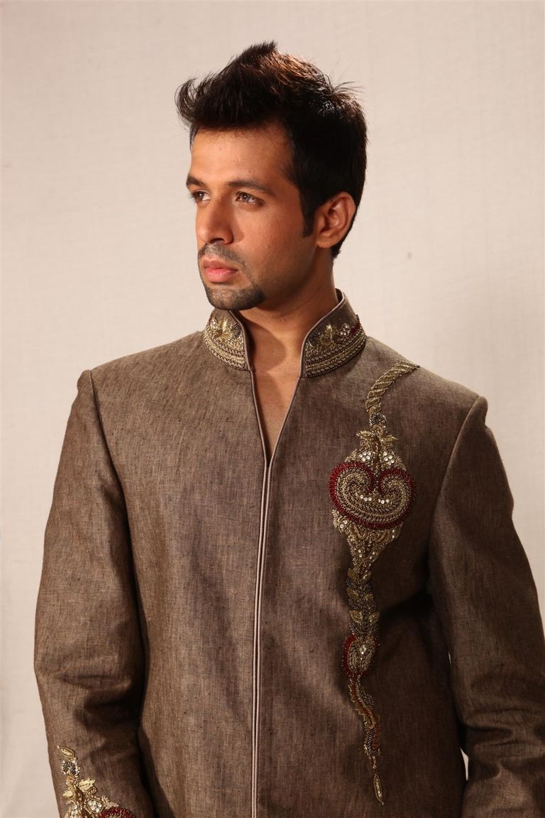 Linen Fabric Indowestern Sherwani BL1010