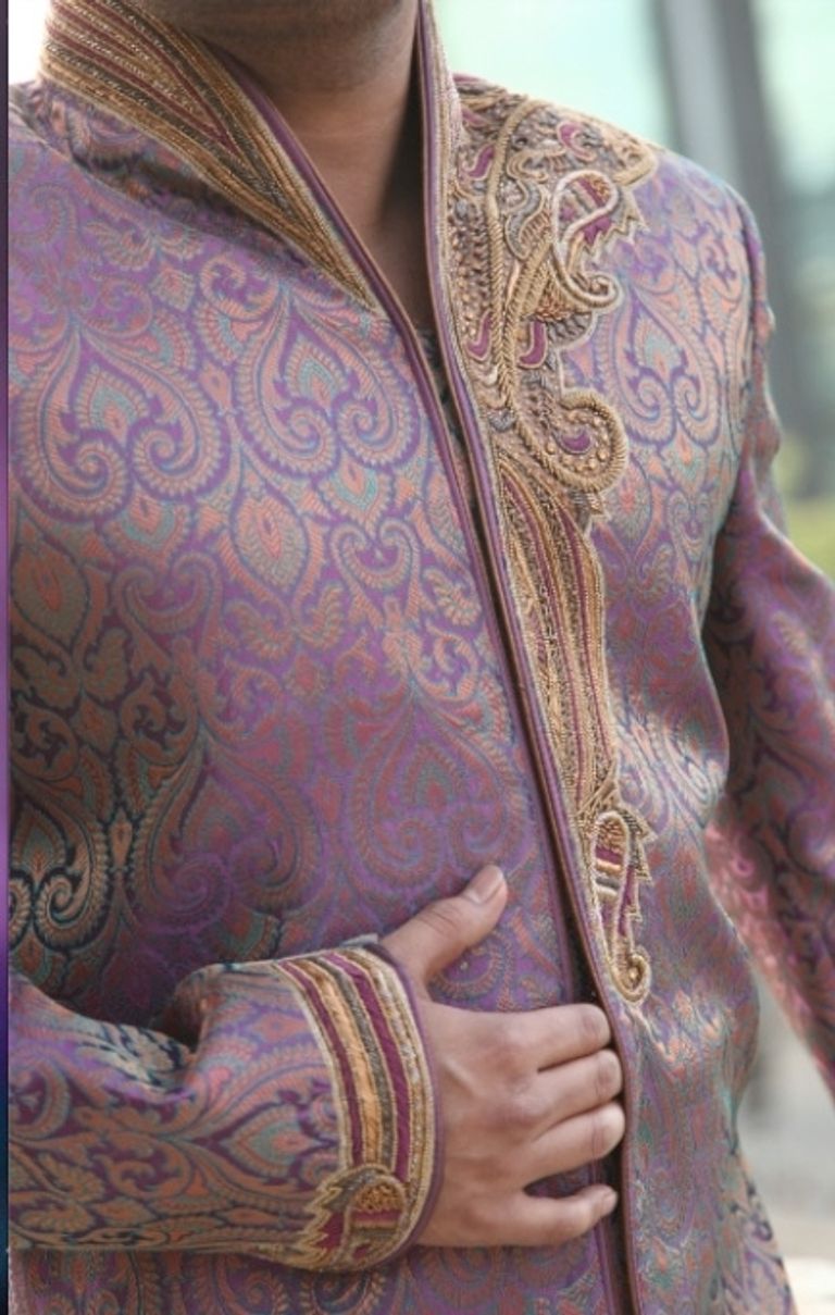 Designer Highneck Pattern Sherwani BL2013