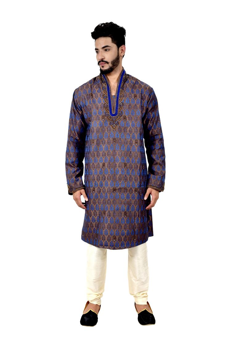 Multi Brocadesilk Online Kurta Pajama