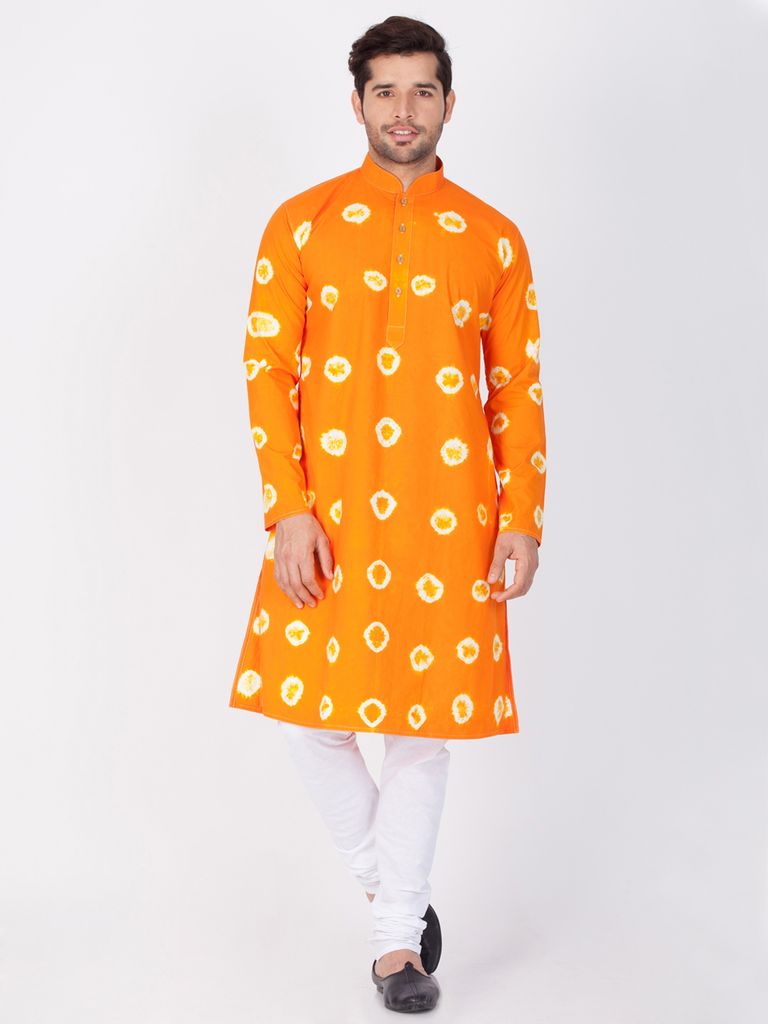 Extra Look Online Orange Color Kurta Payjama