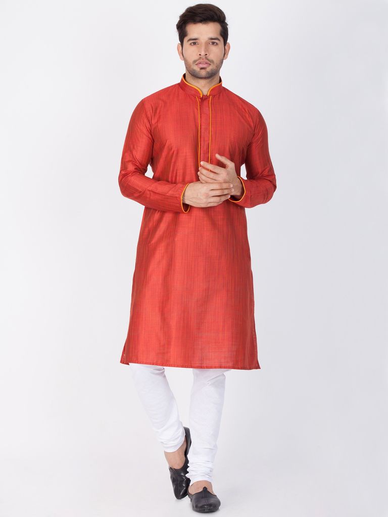 Men Online Maroon Kurta Payjama
