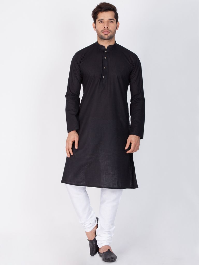 Online Trendy Look Black Kurta Payjama