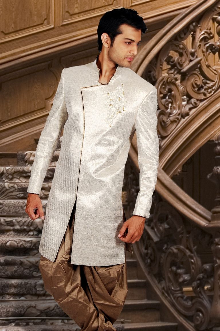 Abstemious Beige Indowestern Sherwani BL1022
