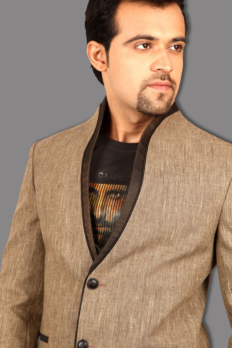 HighNeck Style Linen Blazer BL5022