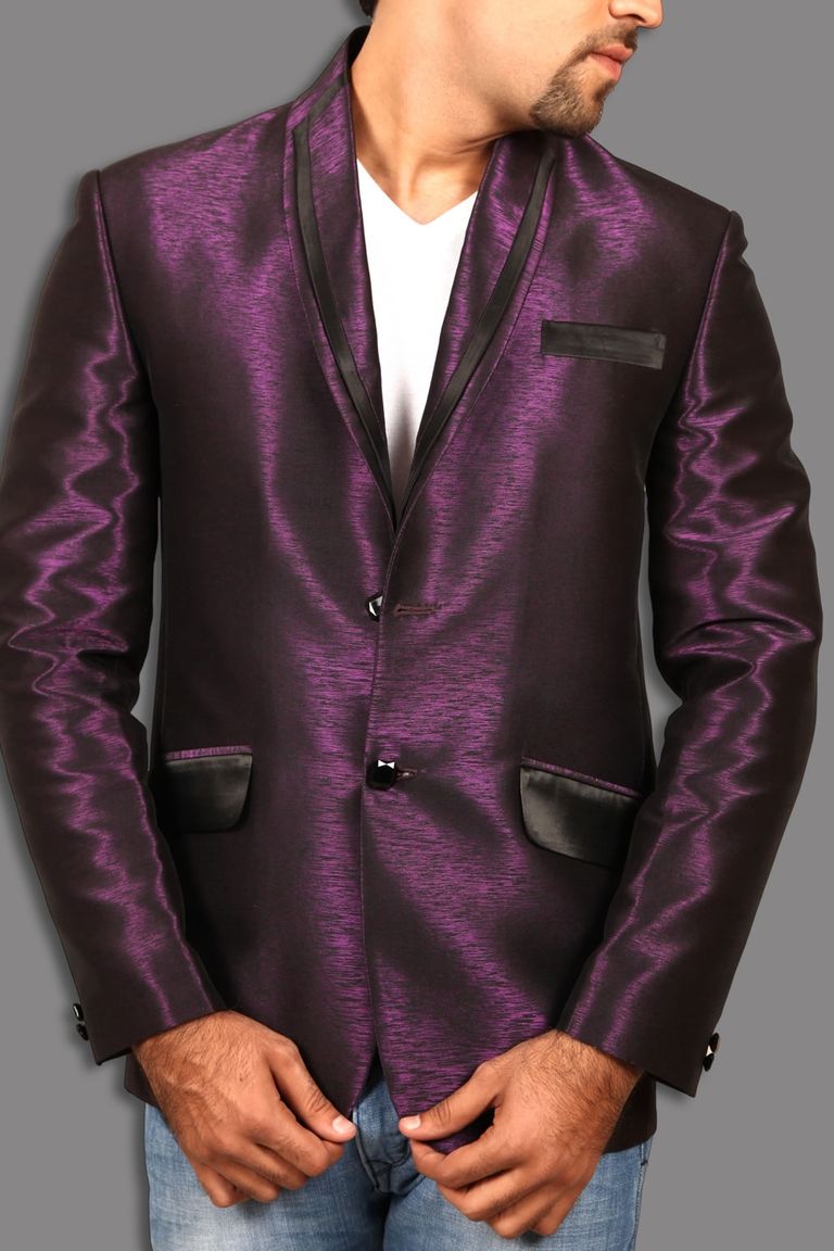 Flamboyant Russell Purple Blazer BL5026