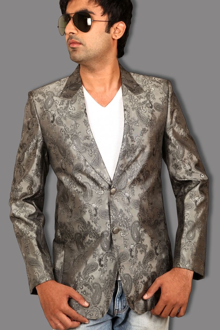 Handsome Heather Grey Blazer BL5033
