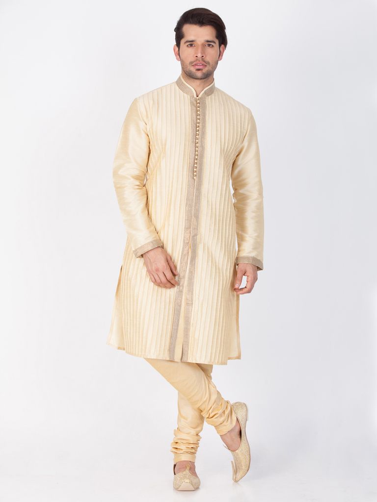 Festive Season Golden Kurta Pajama