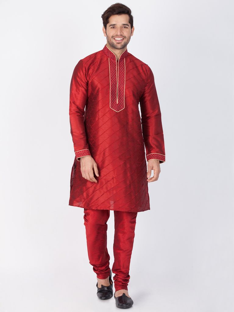 Dashing Maroon Kurta Pajama 