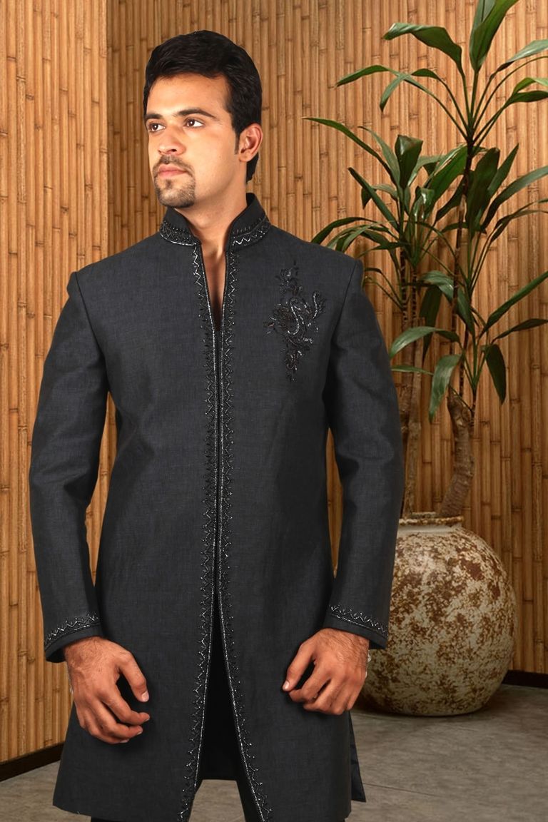 Linen Indo Western Sherwani BL1039