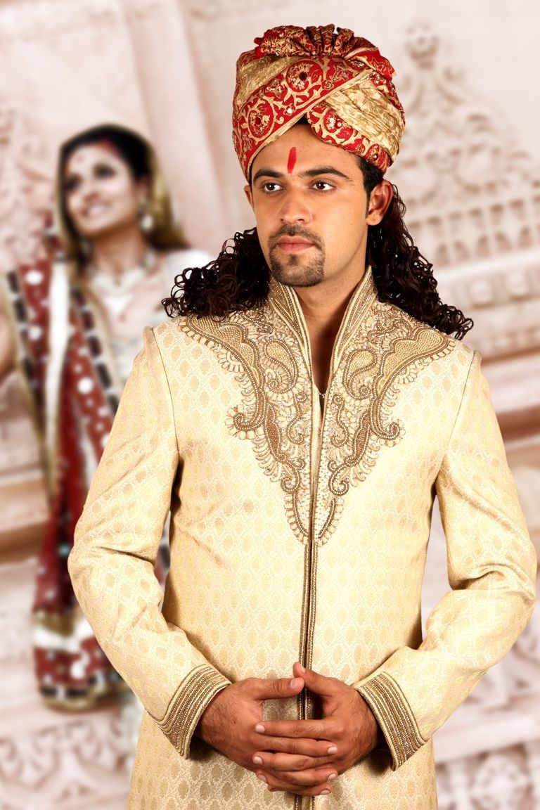 Debonair Gold Sherwani BL2034