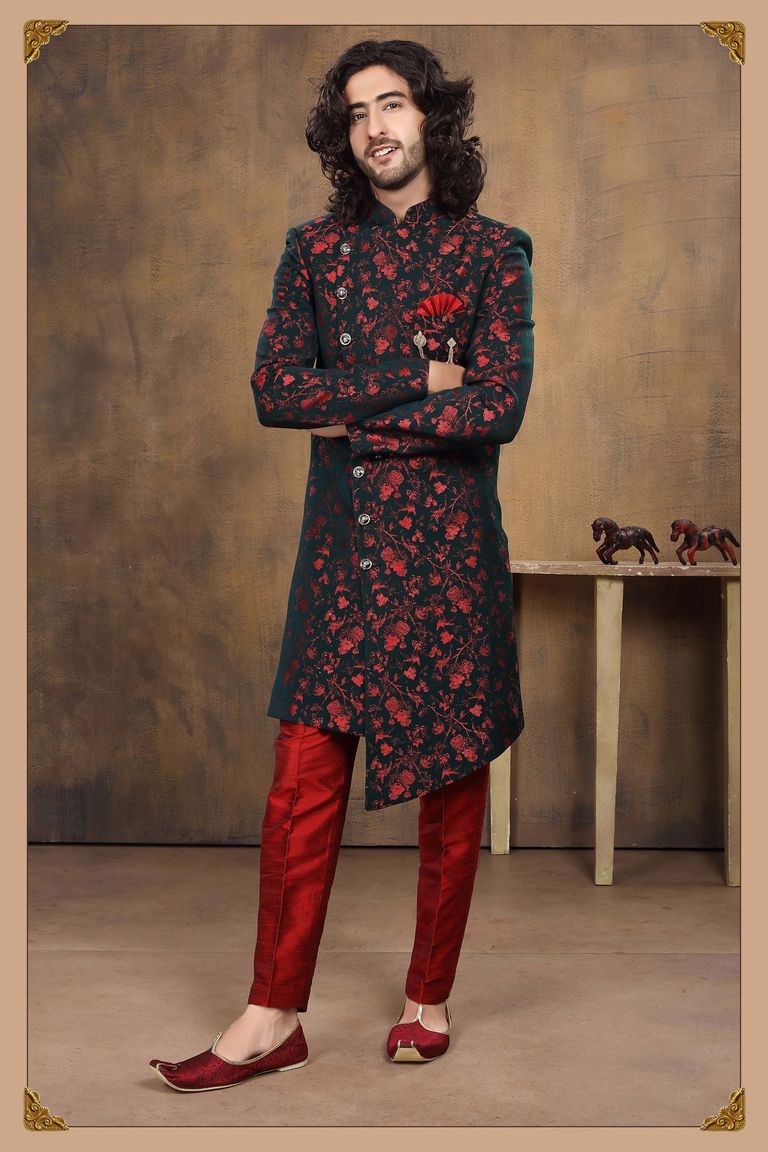 Smart Fit Multicolor Asymmetrical Indo Western