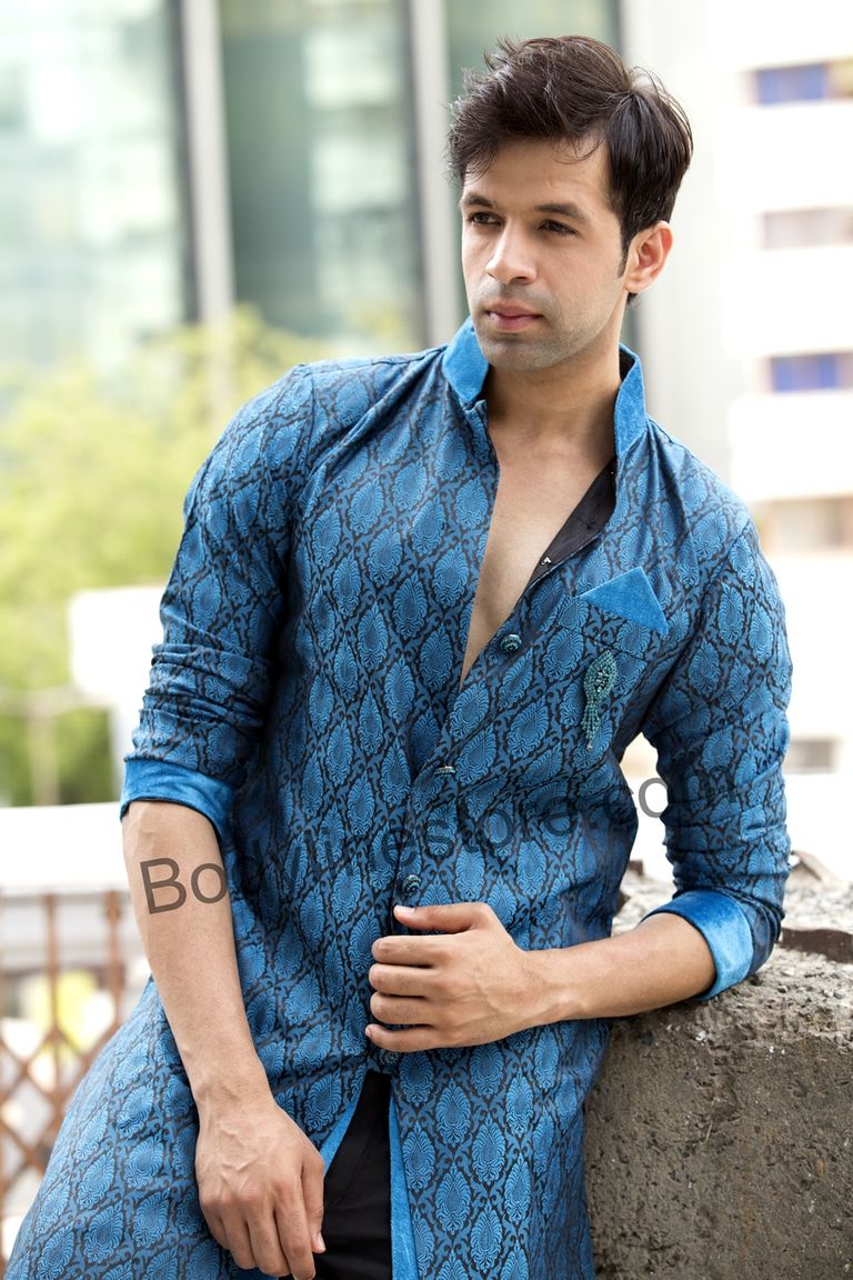 Blue Indo Western Sherwani BL1056