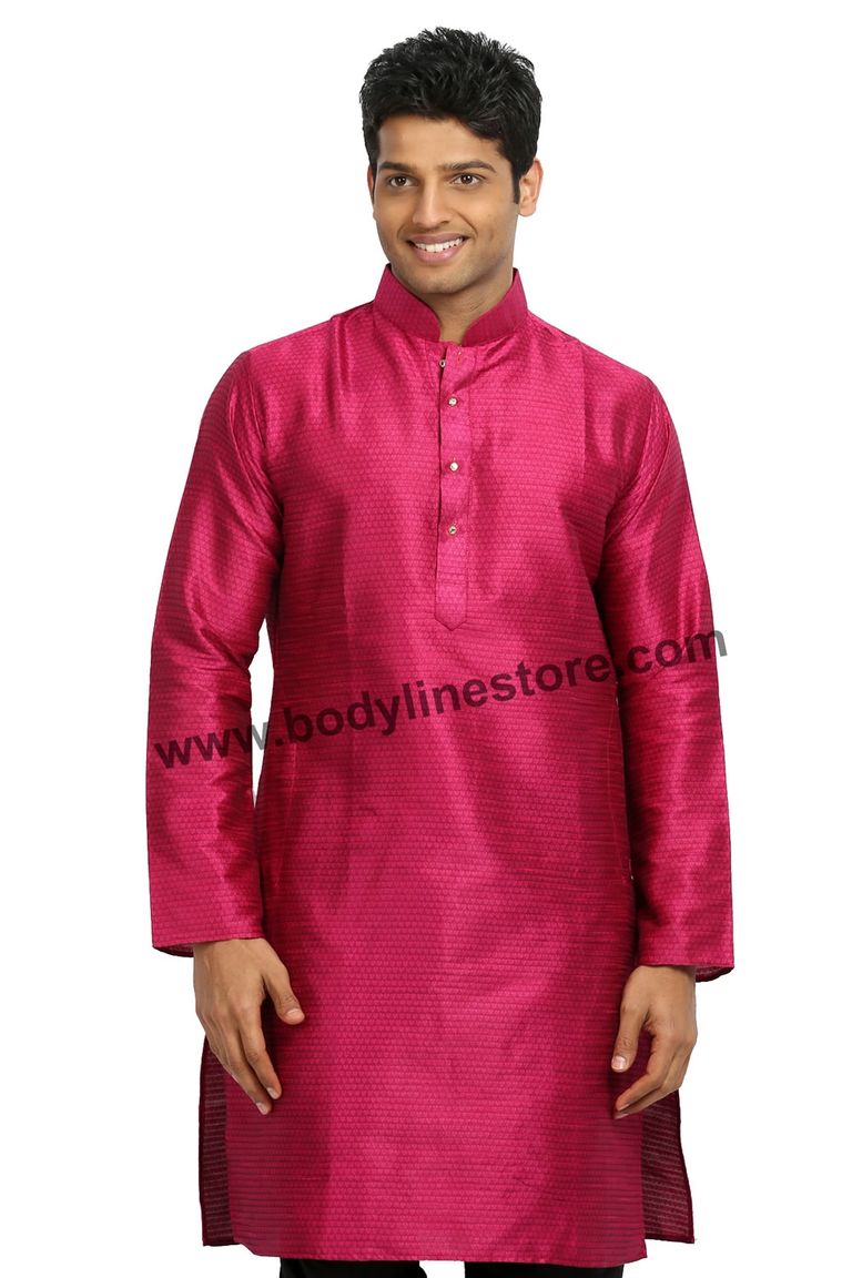 Pink Silk Kurta RK4116