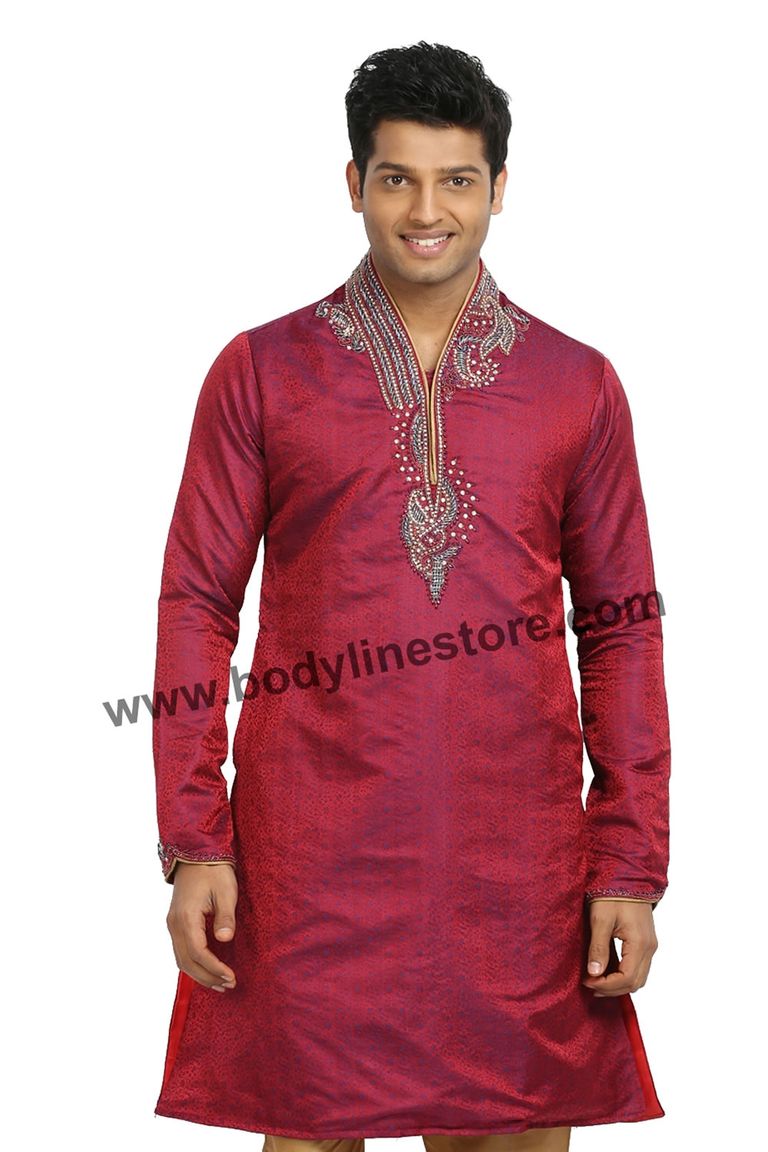 Crimson Kurta Pajama RK4053