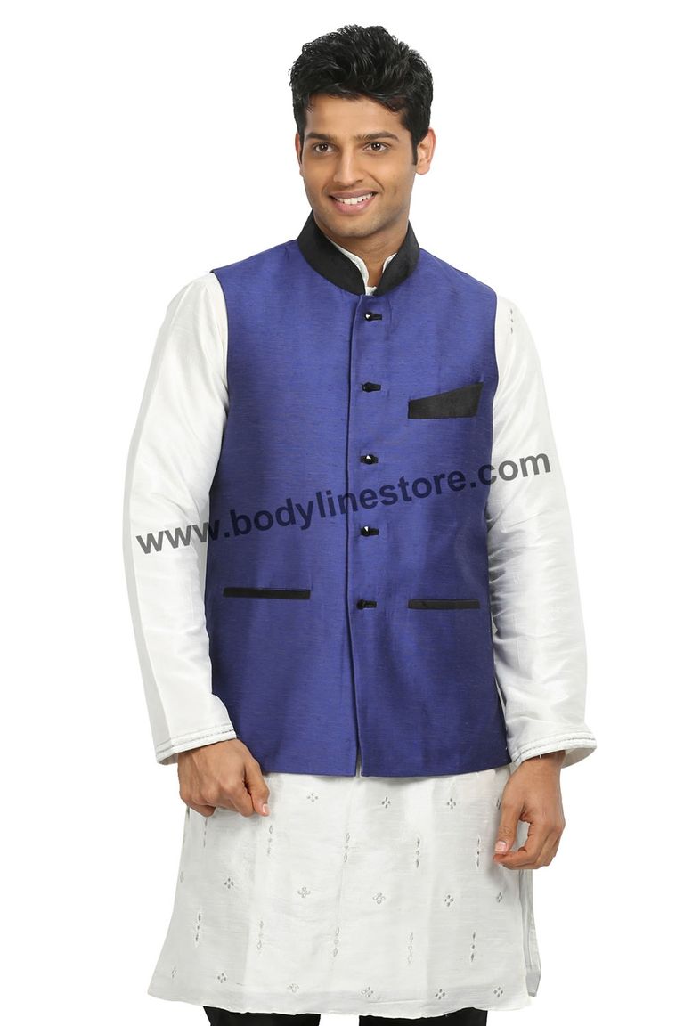 Blueviolet Nehru Jacket RK4126