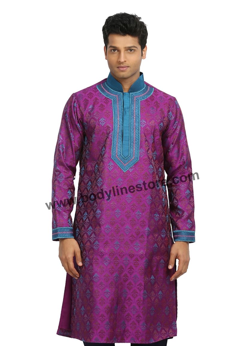 Magenta Kurta Pajama RK4077