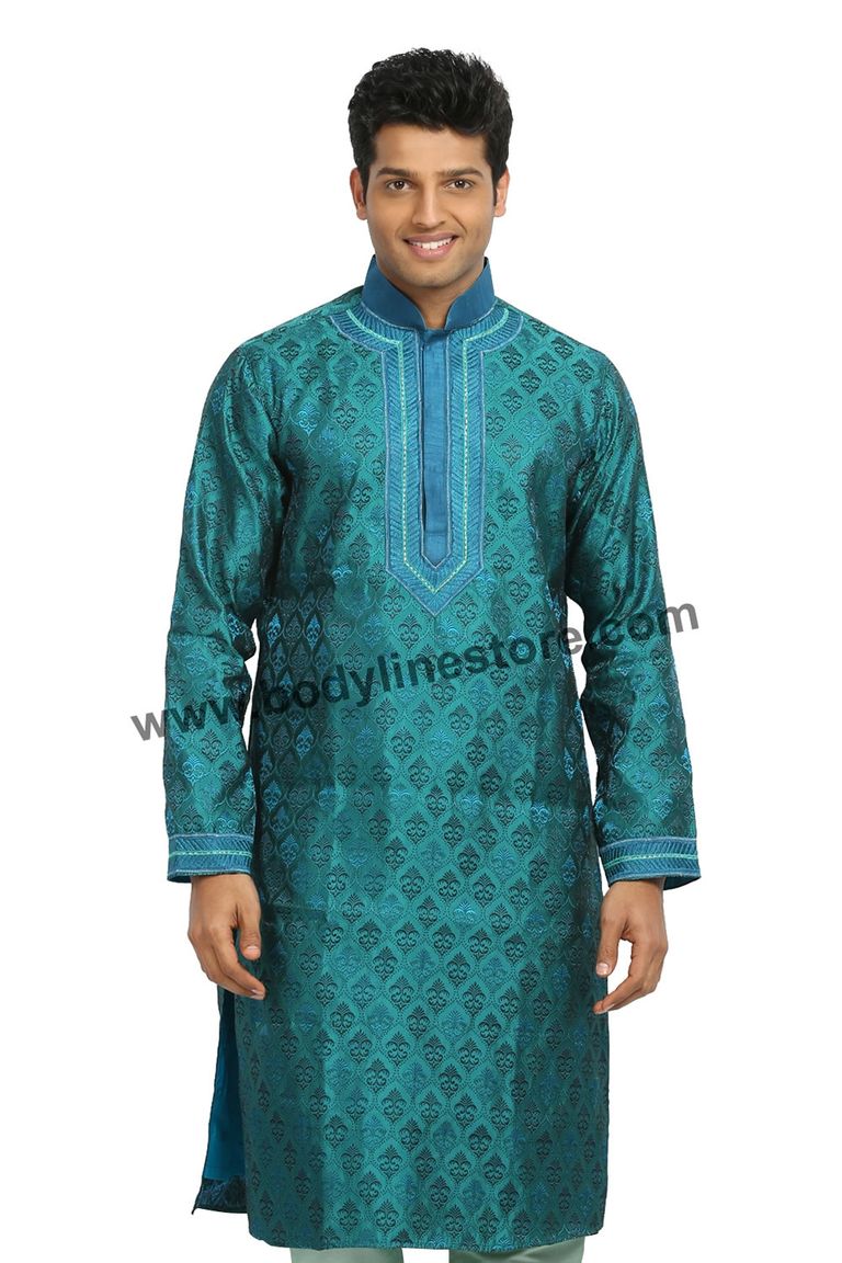 Blue Kurta Pajama RK4090