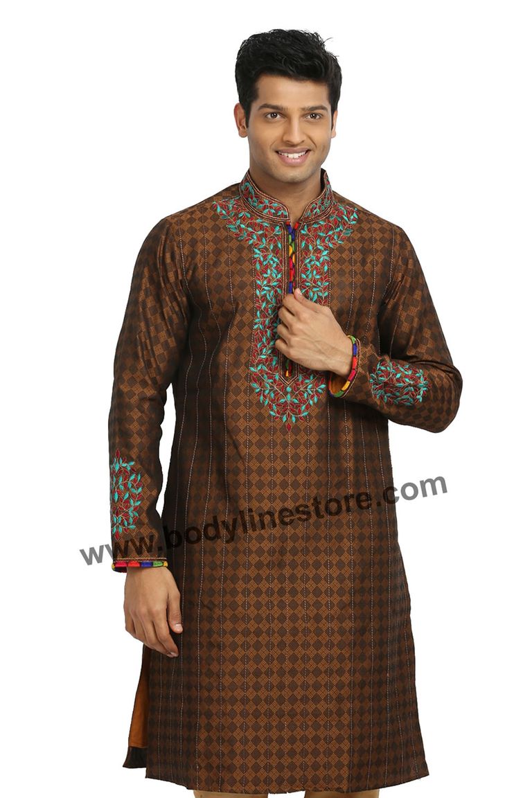 Coffee Kurta Pajama RK4058
