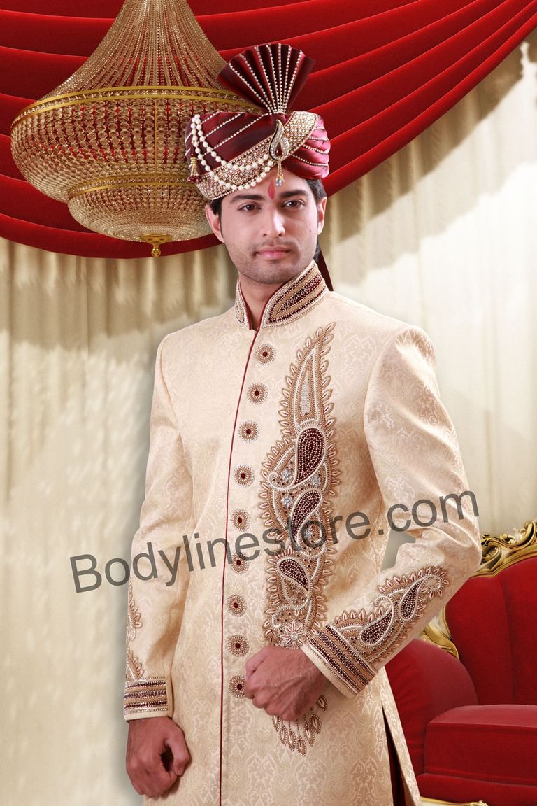 Beige Sherwani BL2051